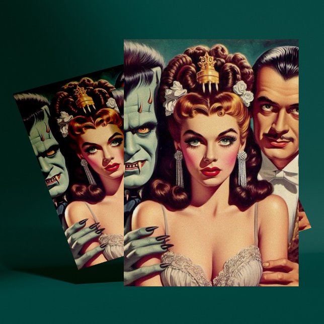 Carte Postale Art vintage Déplaisant Horreur (Créateur téléchargé)