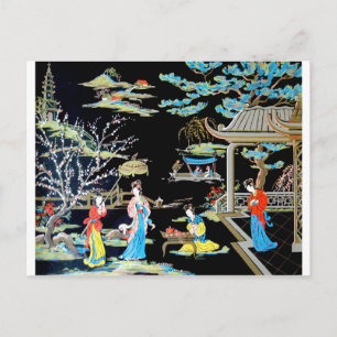 CARTE POSTALE ART VINTAGE JAPONAIS