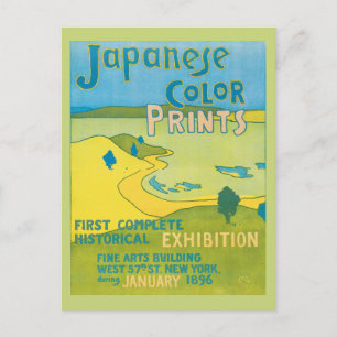 Carte Postale Art vintage Nouveau exposition d'art japonais