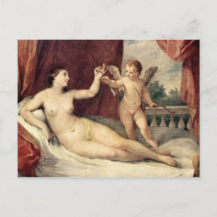 Carte Postale Art vintage - Vénus & Cupid - Reni