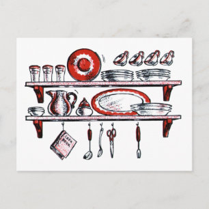 Carte Postale Art Whimsical Vieux