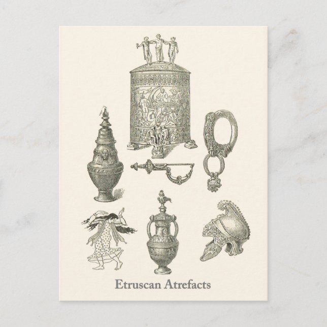 Carte Postale Artefacts étrusques 6 (Devant)