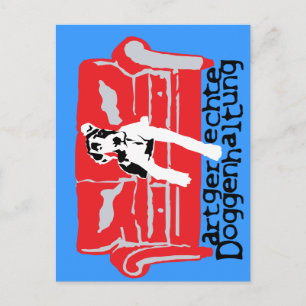 Carte Postale Artgerechte Doggenhaltung