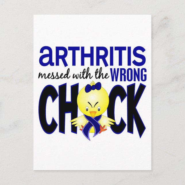 Carte Postale Arthrite Messagée Avec Le Mauvais Poussin (Devant)