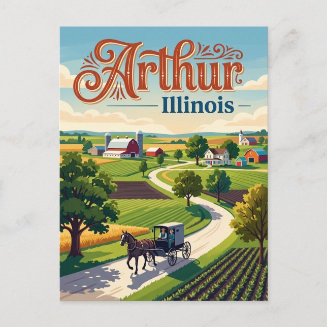 Carte Postale Arthur, Illinois (Devant)
