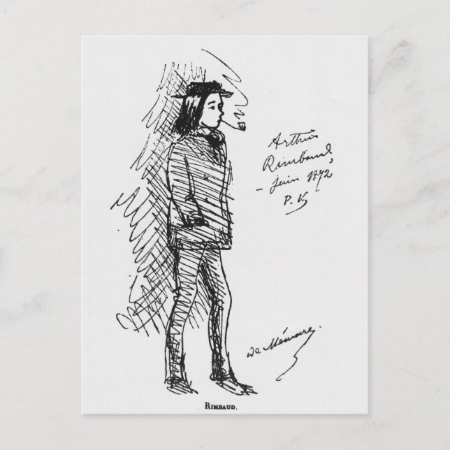 Carte Postale Arthur Rimbaud  June 1872 (Devant)