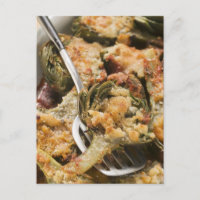 Artichauts farcis avec garniture gratin