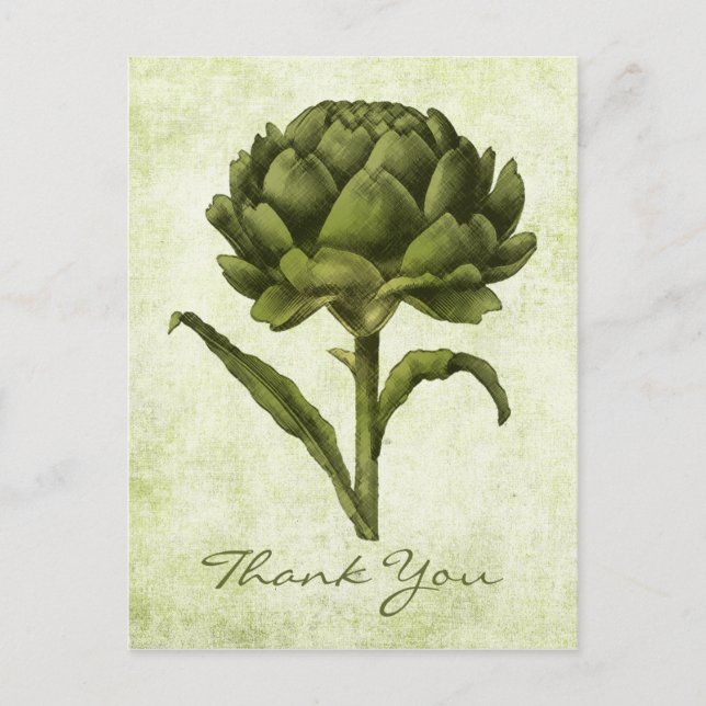 Carte postale Artichoke vintage (Devant)