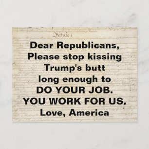 Carte Postale Article I Constitution Congrès Faites Votre Travai