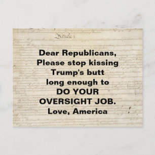 Carte Postale Article I Constitution Congrès Faites Votre Travai