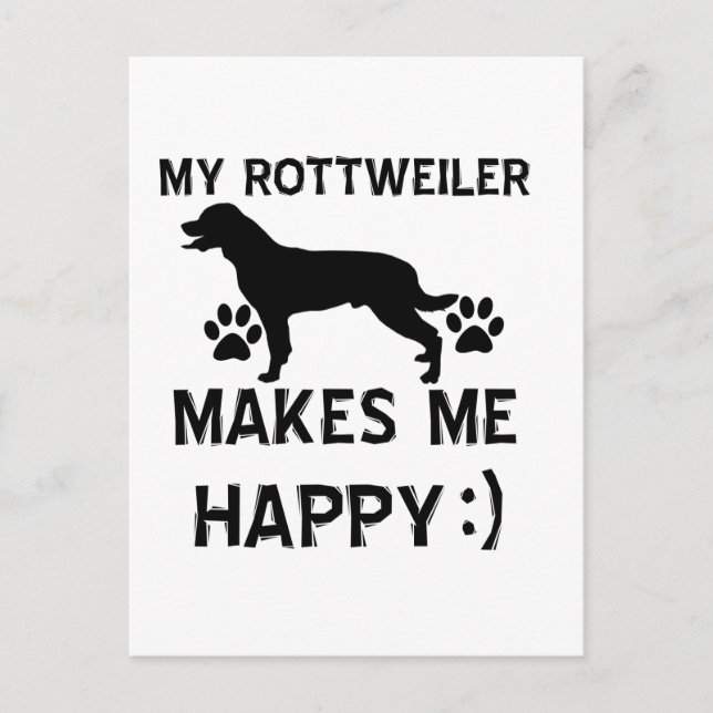 Carte Postale Articles cadeaux Rottweiler (Devant)