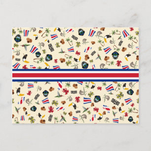 Carte Postale Articles célèbres du Costa Rica - salutations de J