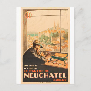 Carte Postale Artisans à Neuchâtel, Suisse, voyage vintage