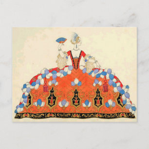 CARTE POSTALE ARTISTE DE DESIGNER MAKEUP DE LA MODE LADANGE ORAN