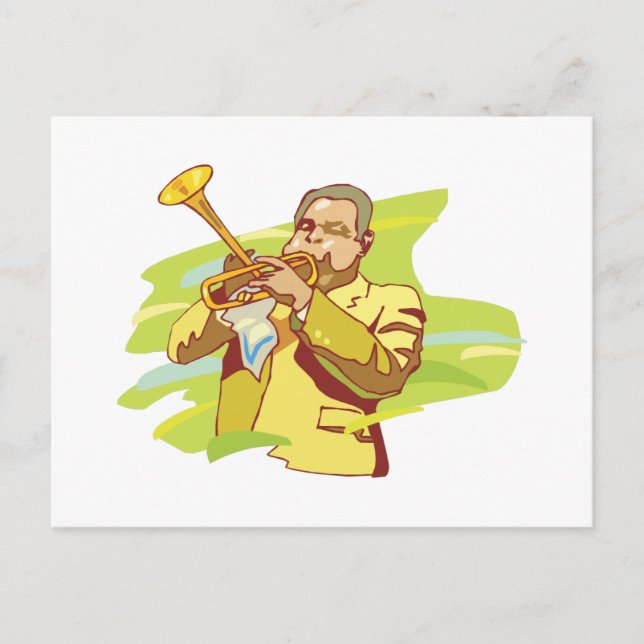 Carte Postale artiste de jazz soul (Devant)