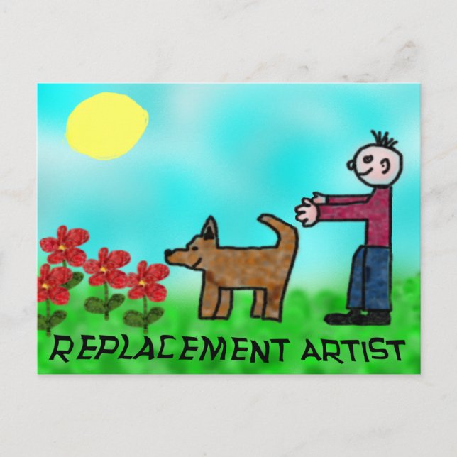 Carte Postale Artiste de remplacement (Devant)