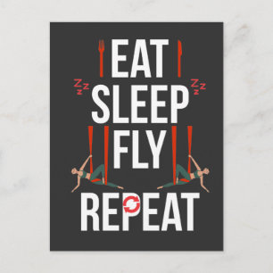 Carte Postale Artiste du Yoga Aérien Danse Gymnastique Aérienne