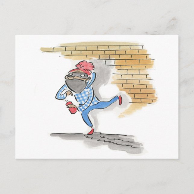 Carte Postale Artiste Graffiti (Devant)