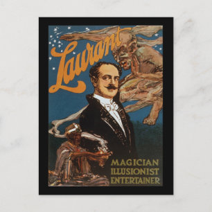 Carte Postale Artiste illusionniste Laurant
