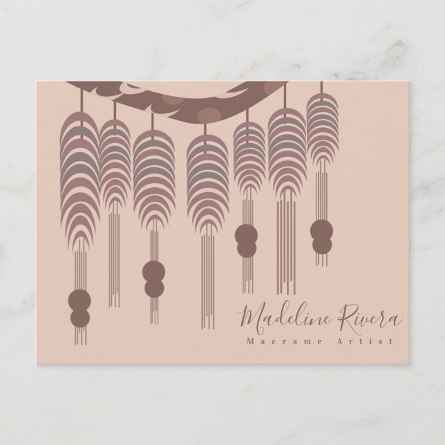 Carte Postale Artiste Macrame Artiste Artiste Artiste (Devant)