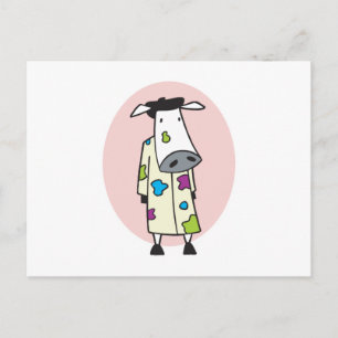 Carte Postale Artiste Peintre Vache