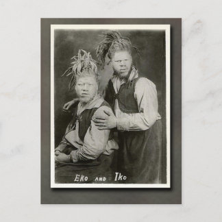 Carte Postale Artistes de cirque Eko et Iko "Men from Mars"