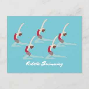 Carte Postale Artistic Swimming