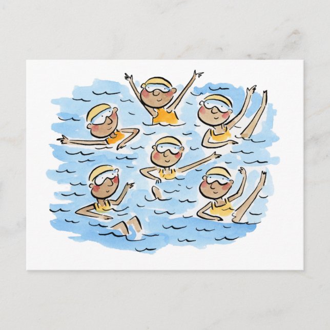 Carte Postale Artistic Swimming (Devant)