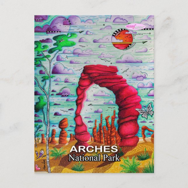 Carte postale artistique de voyage Parc national d (Devant)