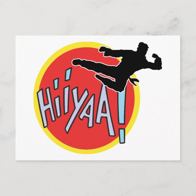 Carte Postale Arts martiaux Karate Kid (Devant)