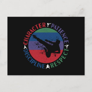 Carte Postale Arts martiaux - Valeurs fondamentales du karaté