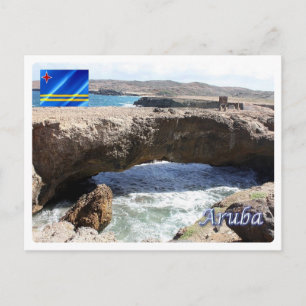 Carte Postale Aruba - Pont Naturel Bébé -