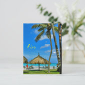 Carte postale Aruba Tiki Hut (Debout devant)