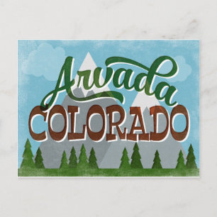 Carte Postale Arvada Colorado Montagnes neigeuses