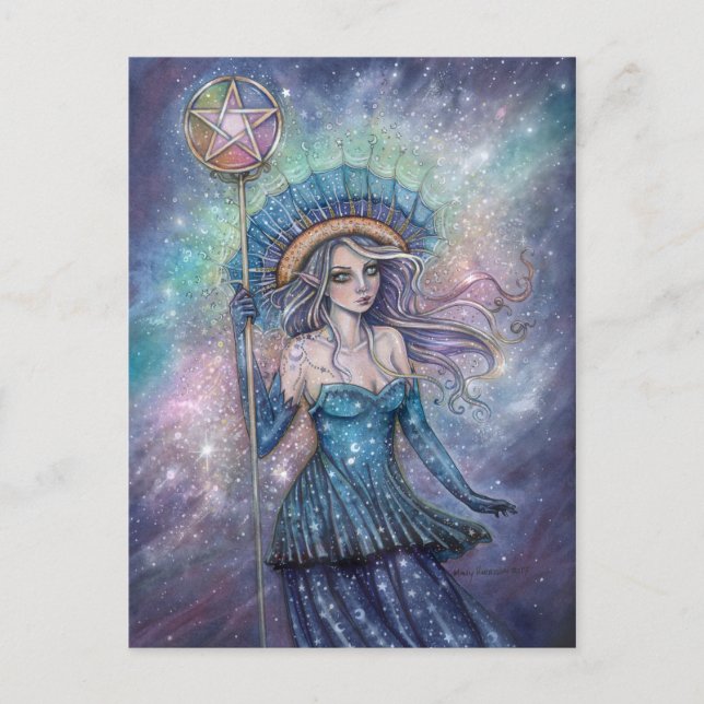 Carte Postale As de Pentacles Tarot Art par Molly Harrison (Devant)