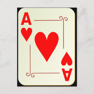 Carte Postale As des coeurs