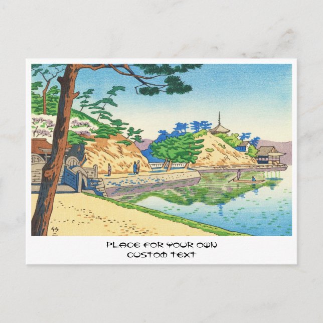 Carte Postale Asano Takeji, Vues de Wakayama Wakanoura art (Devant)