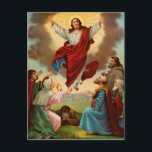 Carte Postale Ascension de Jésus au Ciel<br><div class="desc">L'Ascension de Jésus reflétait dans les principales croyances chrétiennes et les déclarations confessionnelles,  que Jésus monta au Ciel après sa résurrection,  où il fut exalté comme Seigneur et Christ,  assis à la droite de Dieu.</div>
