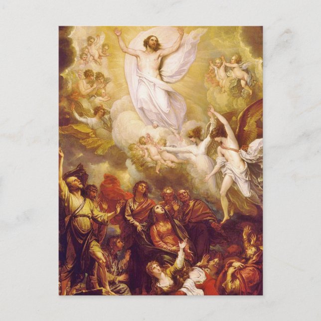 Carte Postale Ascension du Christ avec les anges (Devant)