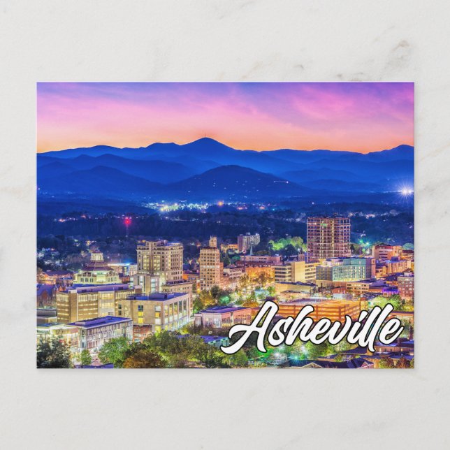 Carte Postale Asheville, Caroline du Nord, États-Unis (Devant)