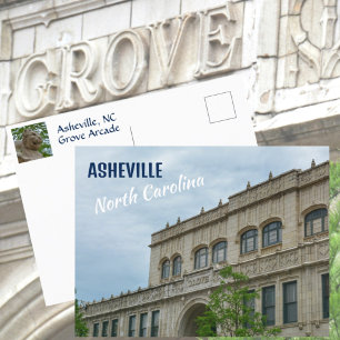 Carte Postale Asheville NC Grove Arcade historique photographiqu