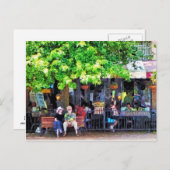 Carte Postale Asheville NC Outdoor Cafe (Devant / Derrière)