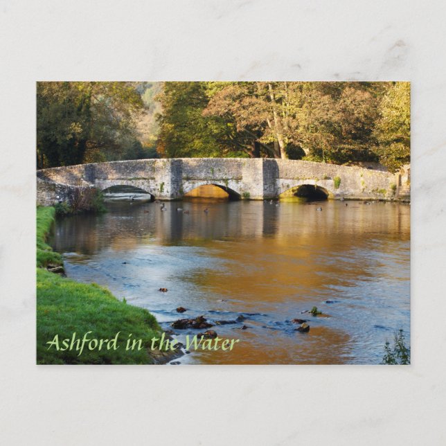 Carte Postale Ashford dans le Water Derbyshire photo souvenir (Devant)