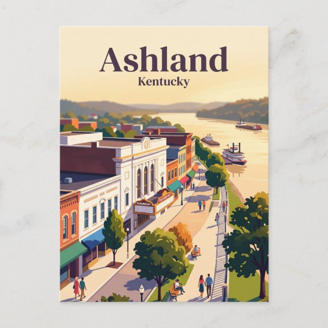 Carte Postale Ashland, Kentucky (Devant)