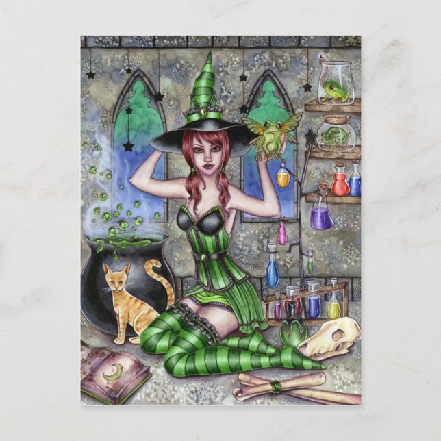 Carte Postale Ashlyn - Potion Witch Postcard (Devant)