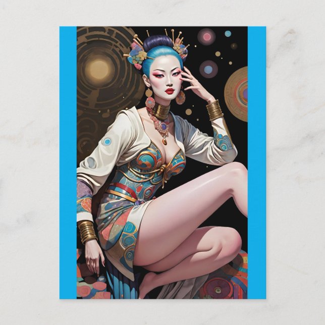 Carte Postale Asian Dream Flight - Ken Gage Art (Devant)