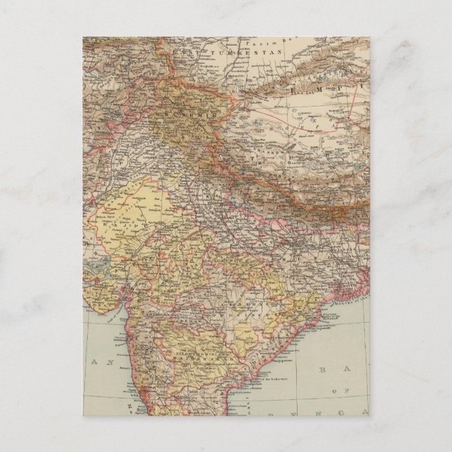 Carte Postale Asie centrale, Inde (Devant)