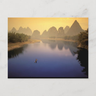 Carte Postale Asie, Chine, province du Guangxi, Yangshuo. Lone