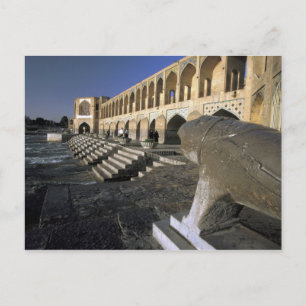Carte Postale Asie, Iran, Ispahan. Pont Pol-e Khaju.