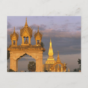 Carte Postale Asie, Laos, Vientiane. Temple de That Luang.